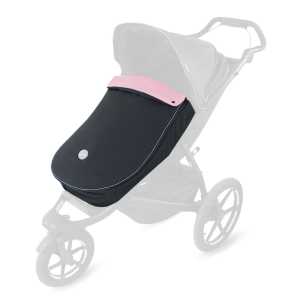 JOMK Nánožník Softshell Black / Baby Pink